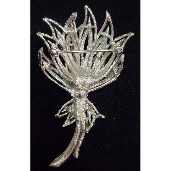 Vintage MidCentury Flower Brooch - Picture 2 of 3